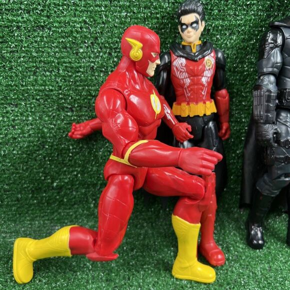 Justice League Action Figures 12" Lot 5 Batman Superman Robin Wonder Woman Flash - Picture 2 of 12